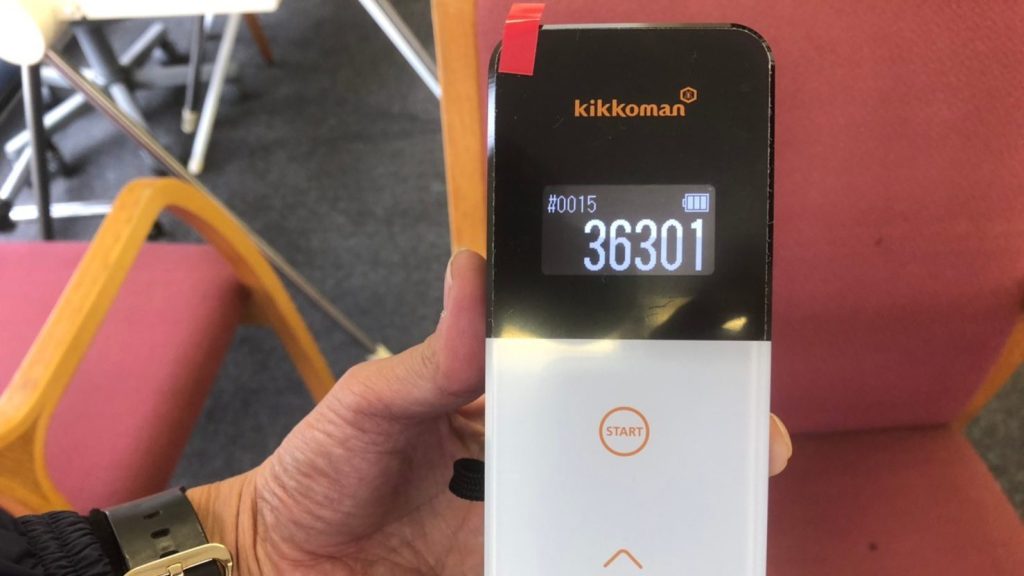 洗浄前の汚れの数値